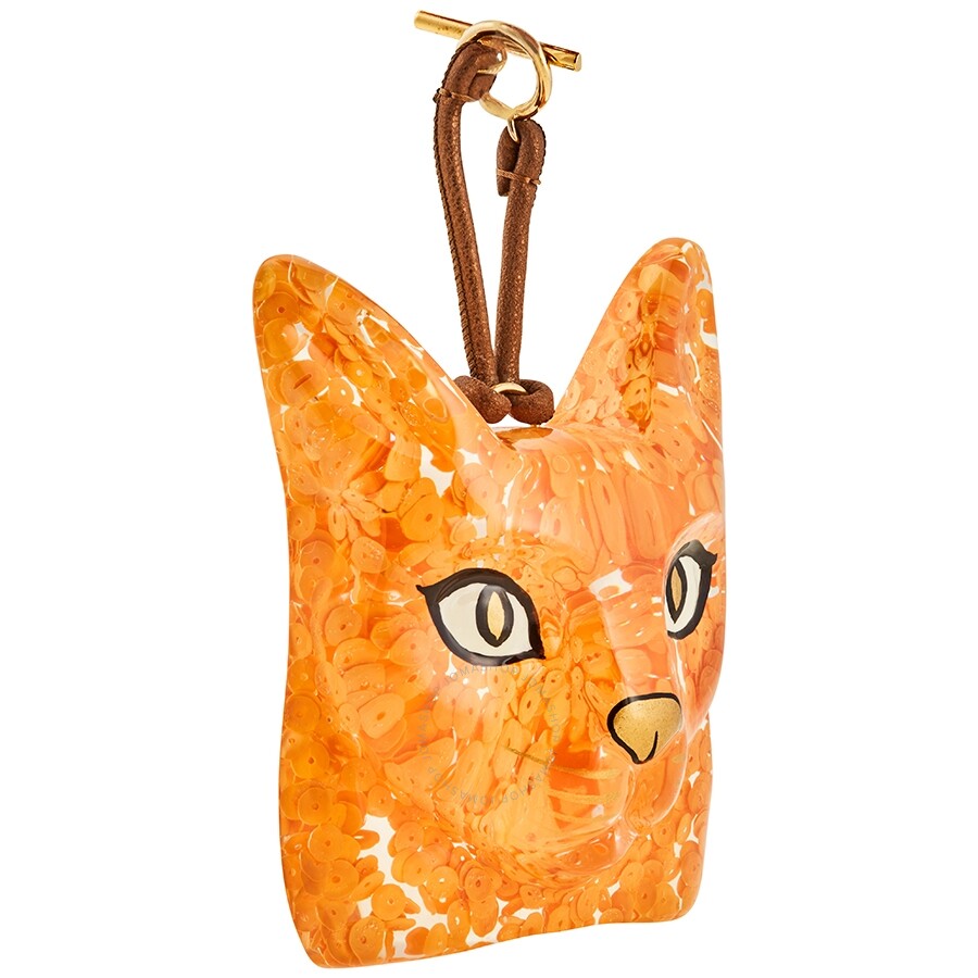 Loewe Ladies Orange Ja Cat Handbag Charm Loewe Handbags