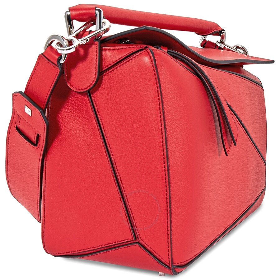Loewe Ladies Scarlet Puzzle Bag Loewe Handbags
