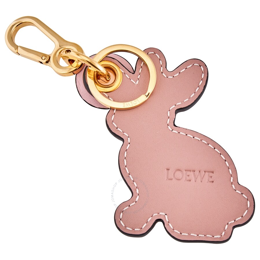 Loewe Light Pink Rabbit Keychains Loewe Handbags