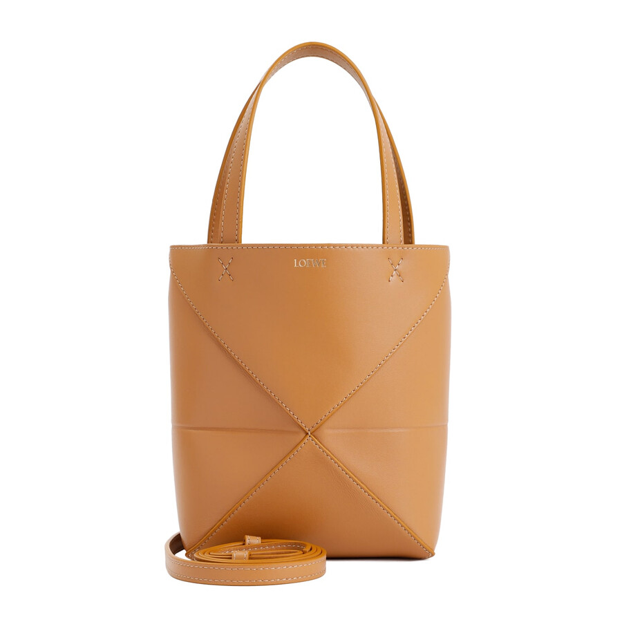 Loewe Puzzle Fold Tote Mini In Neutral