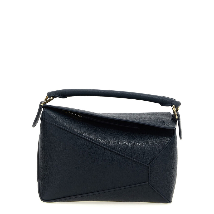 Loewe Puzzle Small Handbag In Blue