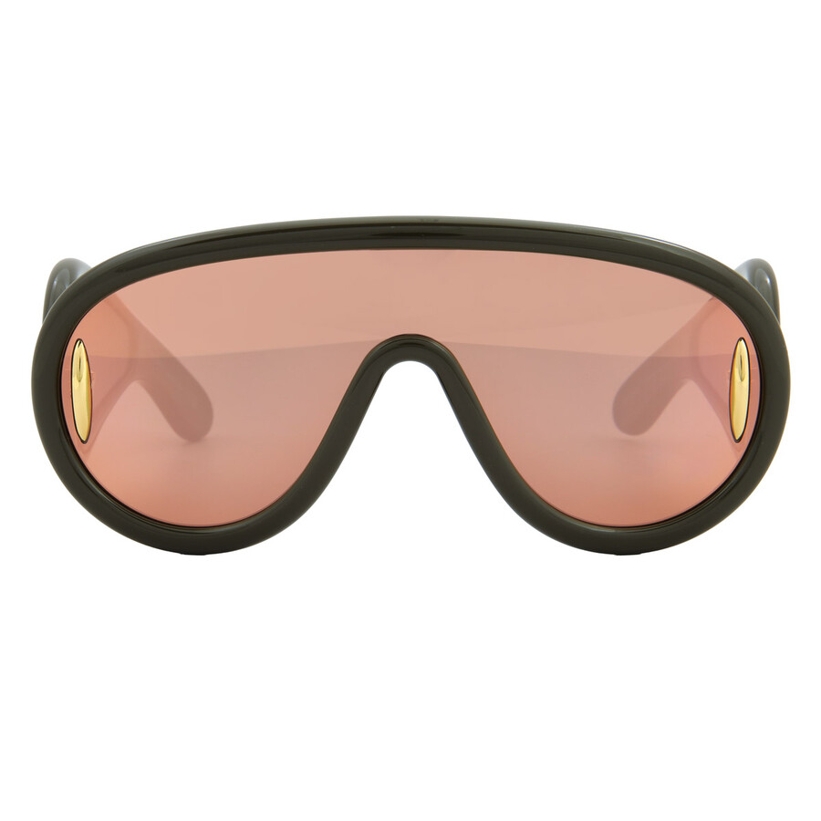 Loewe Red Smoke Mirror Mask Unisex Sunglasses LW40108I 96C