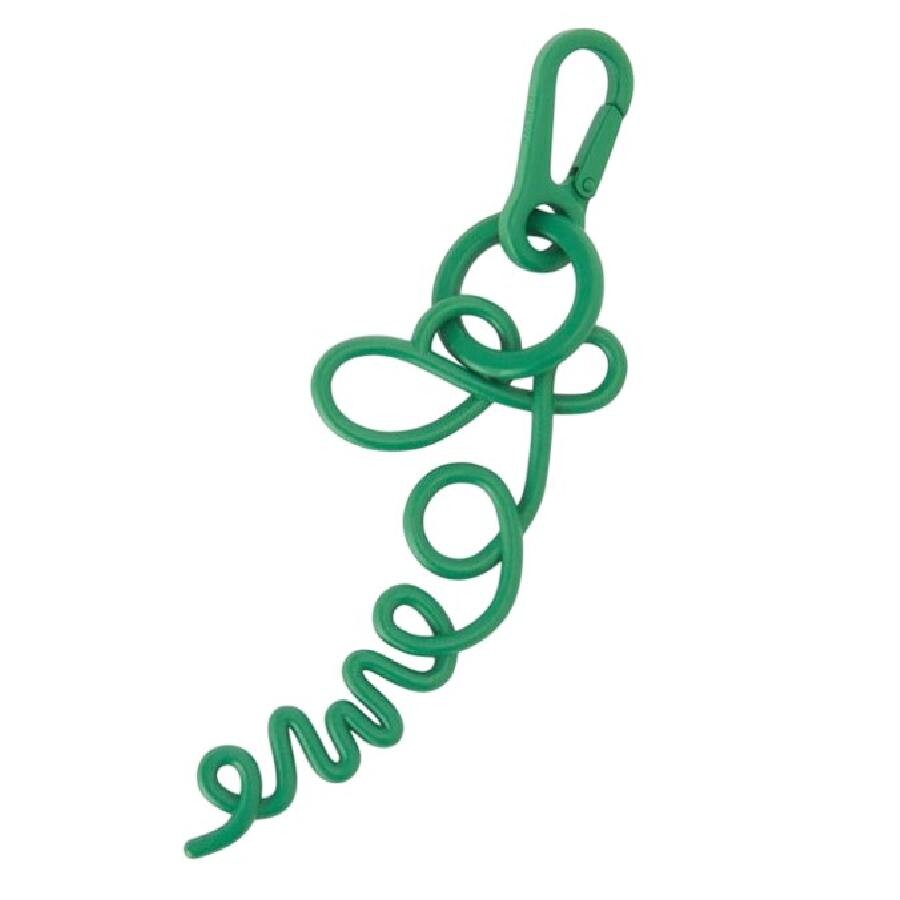 Loewe Signature Metal Bag Charm In Green