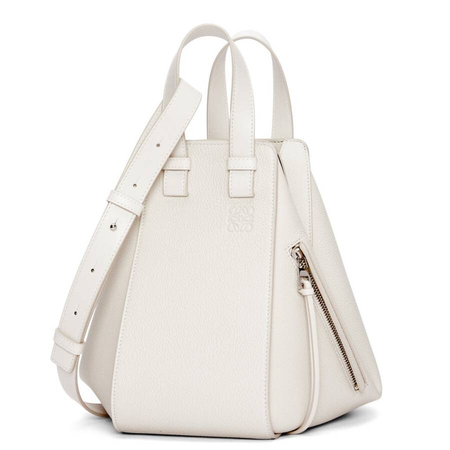 Loewe Small Hammock Calfskin Bag In White