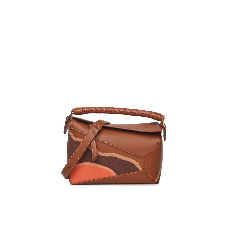Loewe Small Puzzle Edge Landscape Bag In Pink