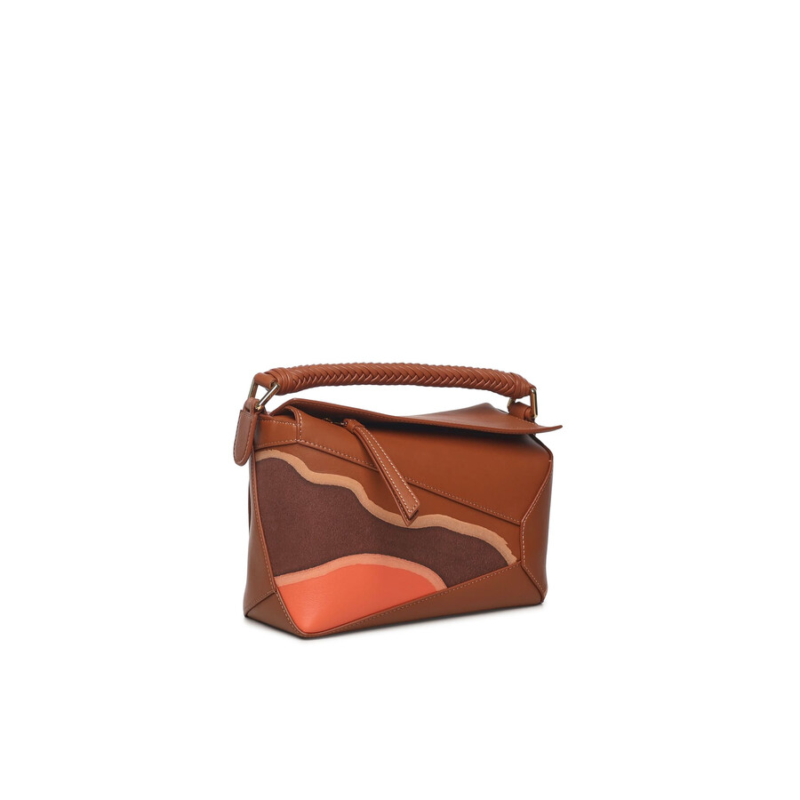 Loewe Small Puzzle Edge Landscape Bag In Pink