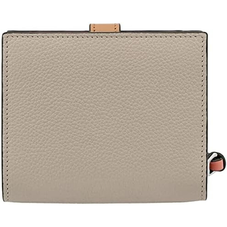 Loewe Soft Grained Calfskin Compact Wallet In Yellow