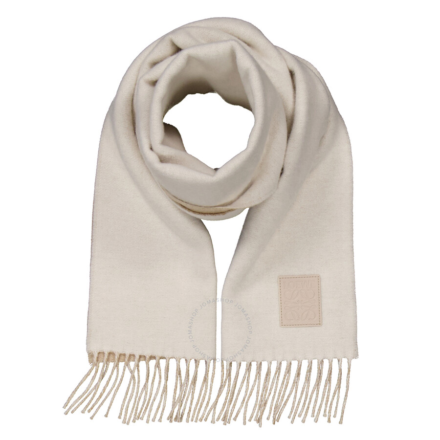 LOEWE｜ (Scarf in wool & cashmere (F811251X06 5142)) Scarf in wool and cashmere Beige - LOEWE