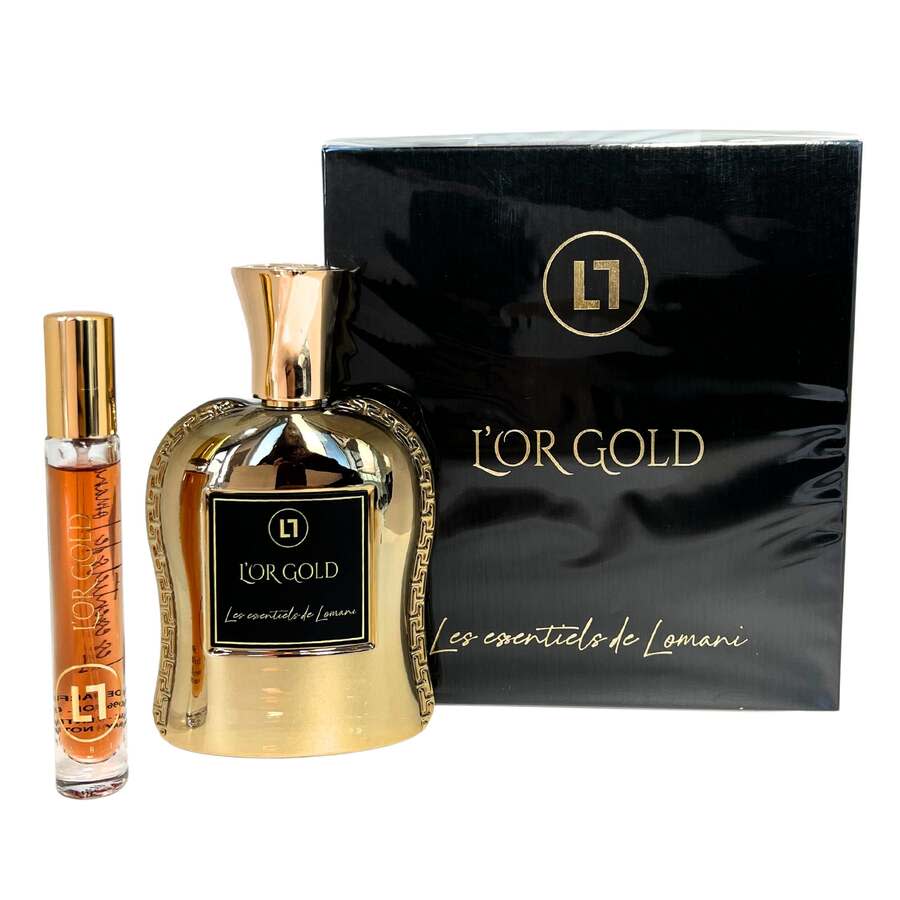 Lomani Unisex L'Or Gold Gift Set Fragrances 3610400037840 Fragrances
