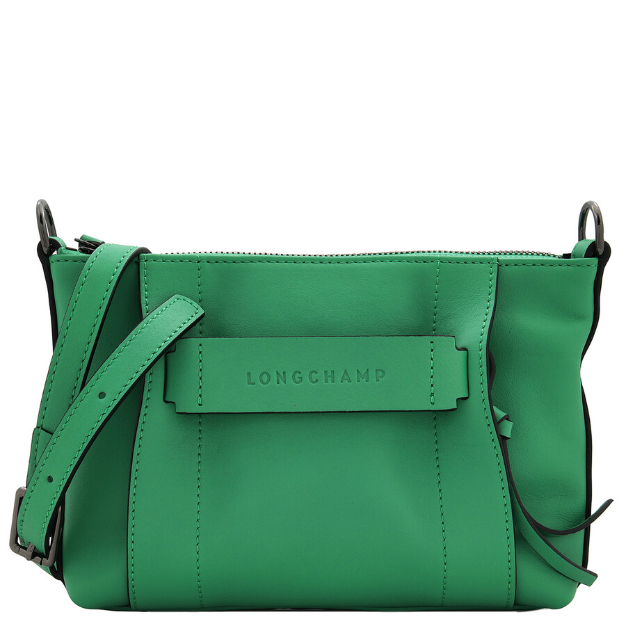 Longchamp 3D S Leather Crossbody Bag In Green 10199HCV129