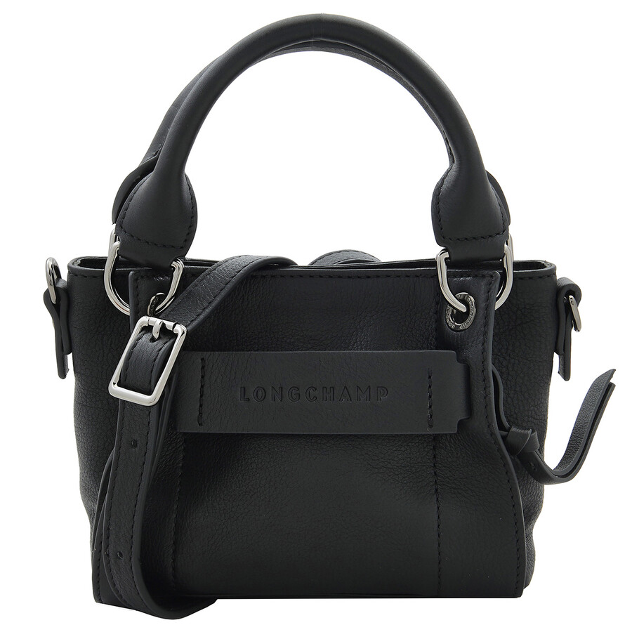 Longchamp 3d Xs Handbag - Black In Black