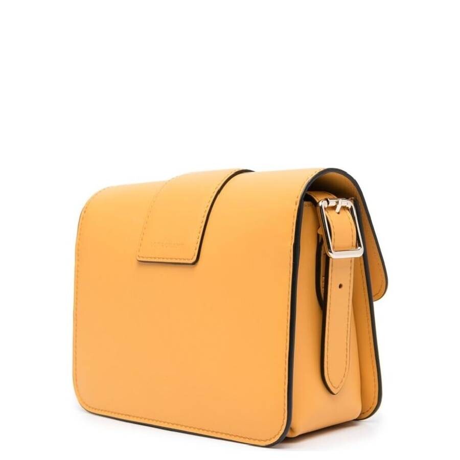 Longchamp Box-trot Logo Plaque Crossbody Bag In Yellow