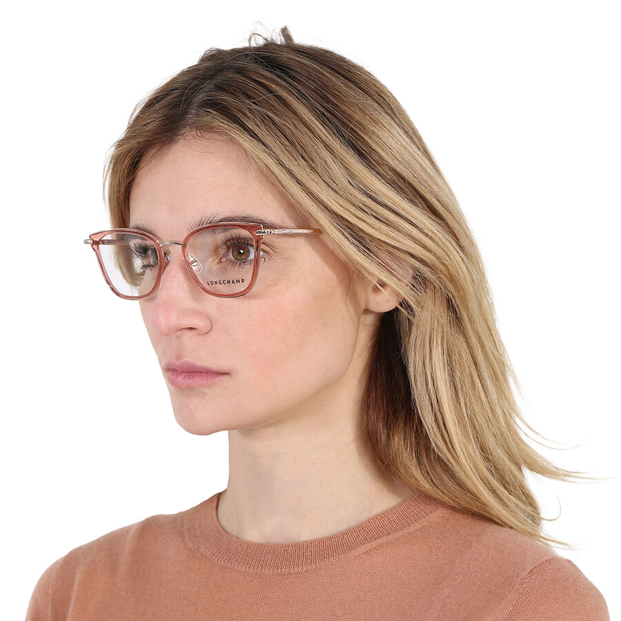 Longchamp Demo Cat Eye Ladies Eyeglasses Lo2145 272 49 In Nude