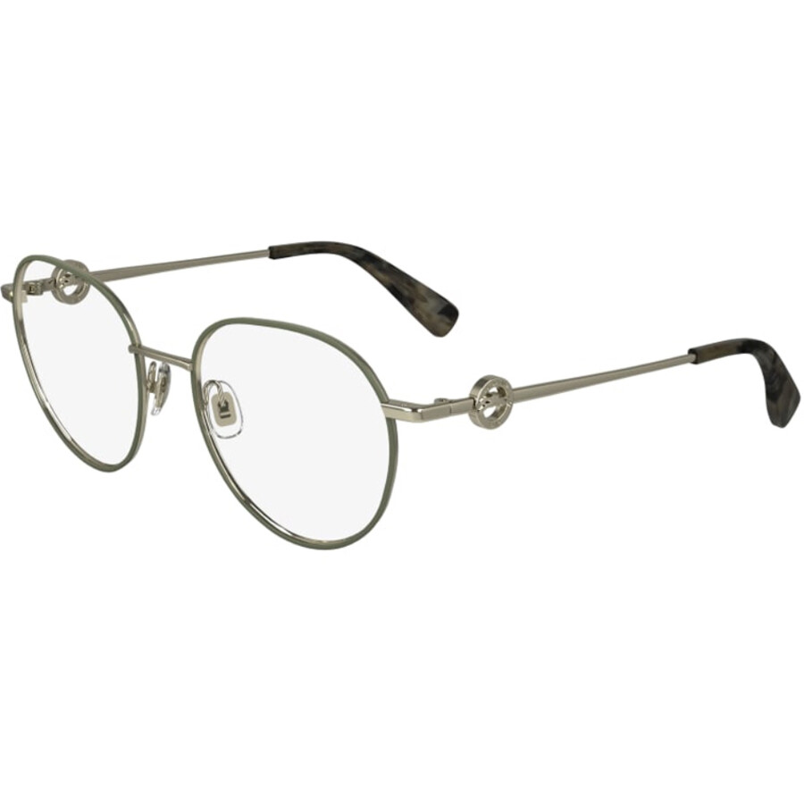 Longchamp Demo Oval Ladies Eyeglasses Lo2165 708 52 In Metallic