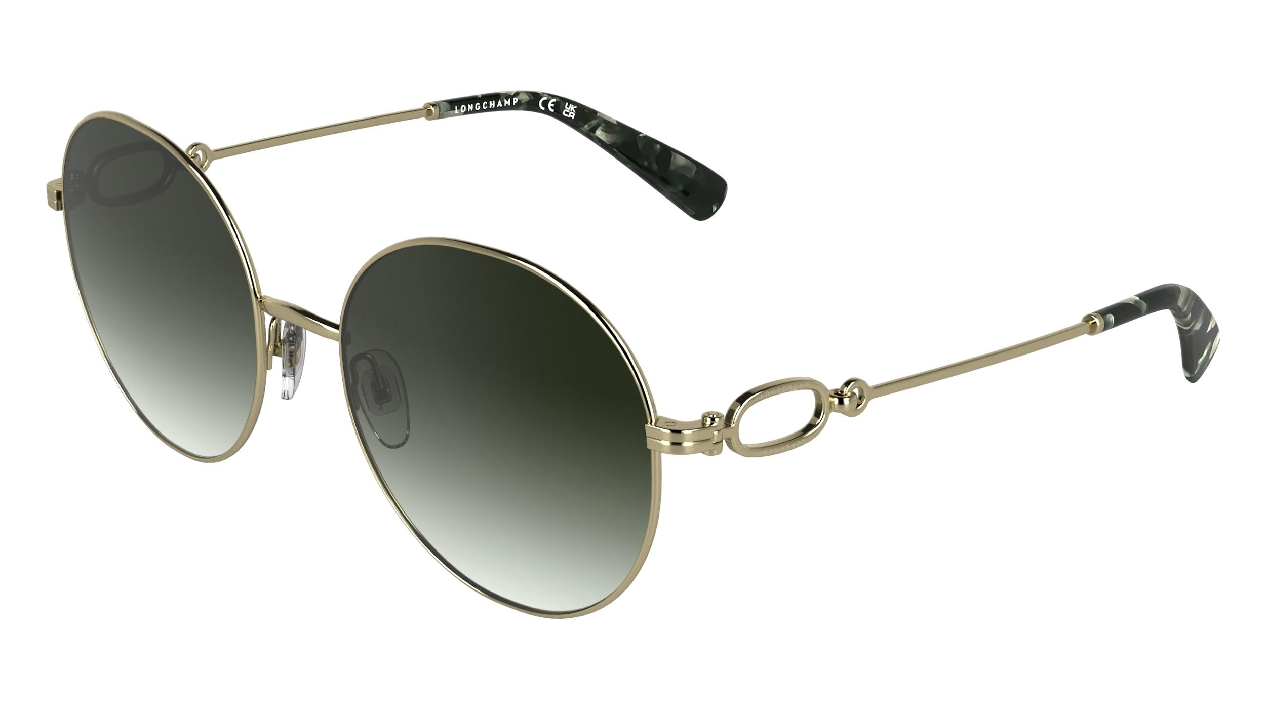 Longchamp Silver and Green Round Sunglasses Longchamp | Accessories | Longchamp Lo66s7553 Sunglasses  main image 2