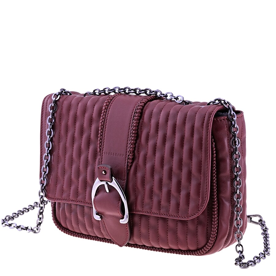 Longchamp Ladies Amazone Burgundy Shoulder Bag L1357941009