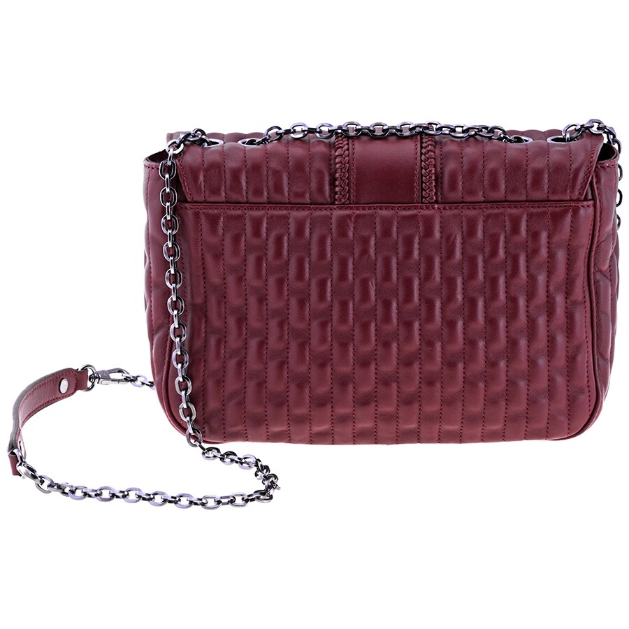 Longchamp Ladies Flat Crossbody bag Amazone Burgundy Hobo Bag S (Matel