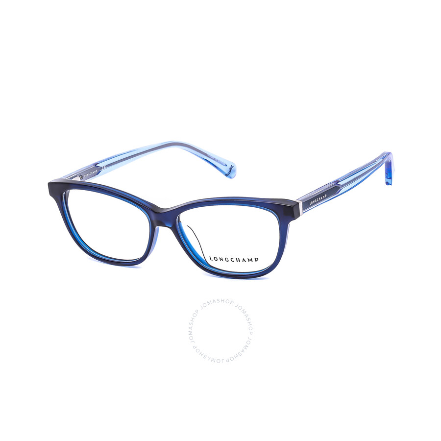 Longchamp Ladies Blue Square Eyeglass Frames LO2619 424 54 886895347617