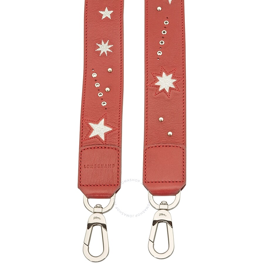 Longchamp Ladies Shoulder Strap Red Wine Shoulder Strap Longchamp