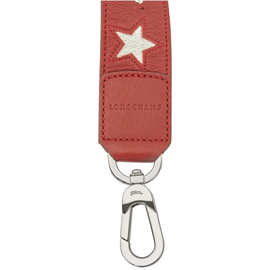 Longchamp Ladies Shoulder Strap Red Wine Shoulder Strap Longchamp