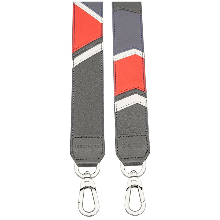 Longchamp Ladies Leather Shoulder Strap Cherry Le Pliage Cuir Chevron