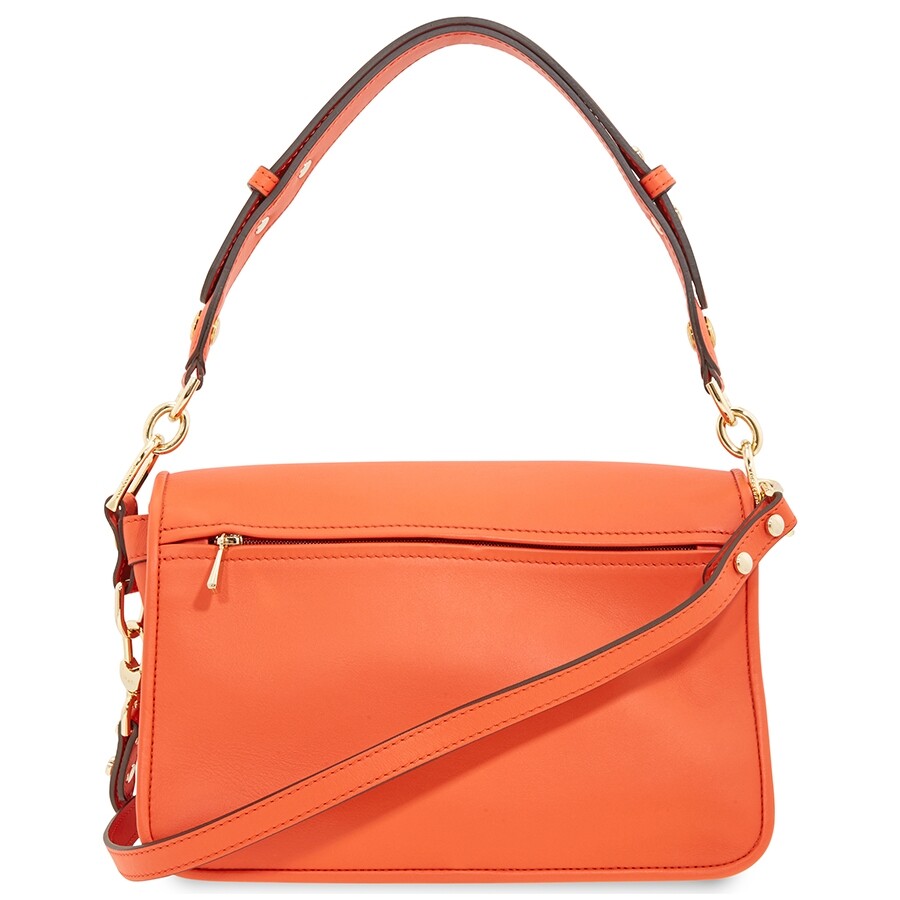 Longchamp Ladies Mademoiselle Orange Hobo Bag Longchamp Handbags