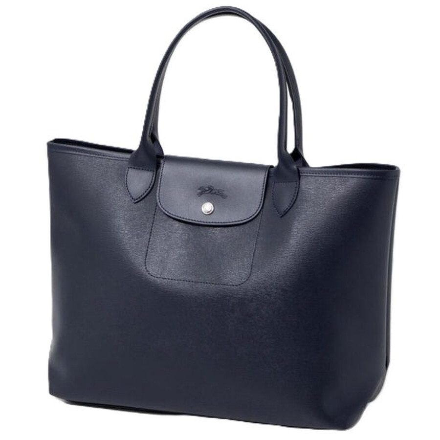 【人気】LONGCHMP ネイビー ハンドバッグ Longchamp Le Pliage City Tote Bag L - Navy 10182HYQ556