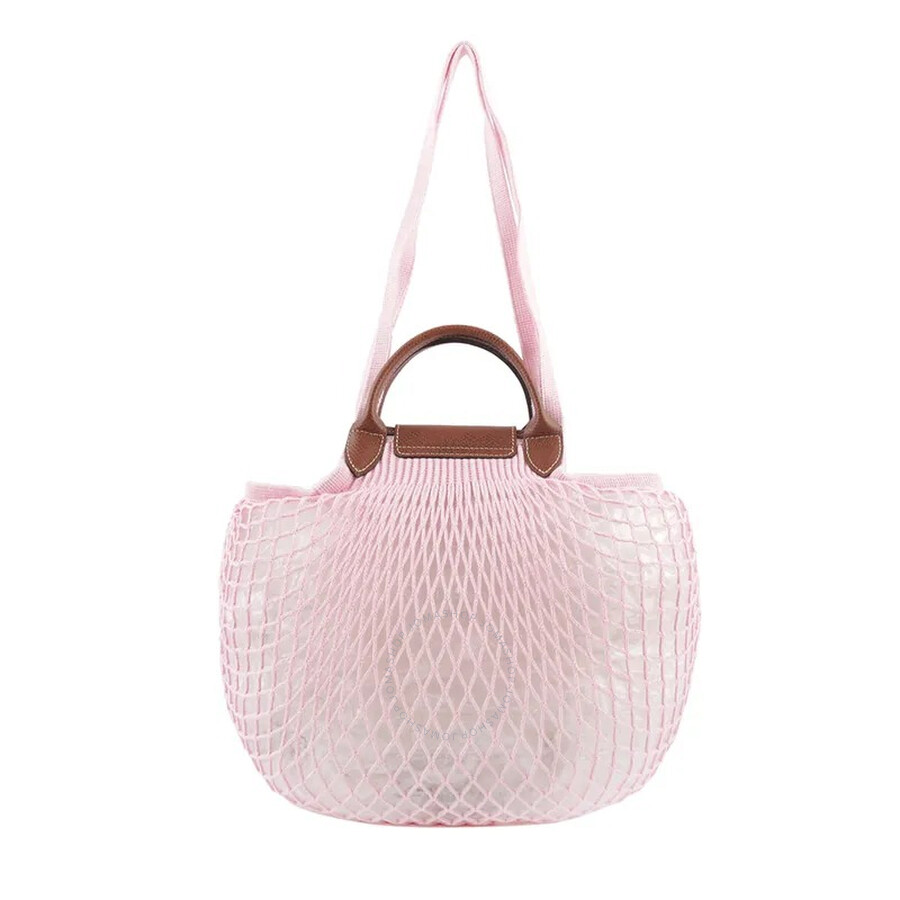 Longchamp Le Pliage L Filet Mesh Shoulder Bag In Pink