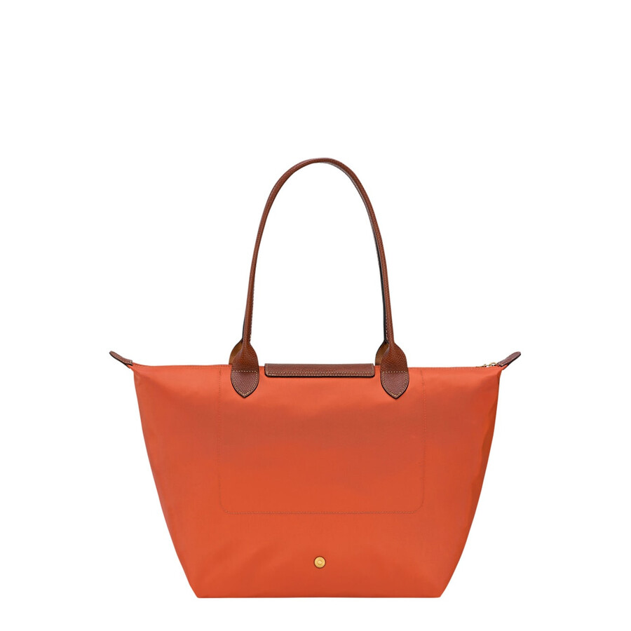 Longchamp Le Pliage Original Red Tote Bag With Embossed Logo In Canvas In Red