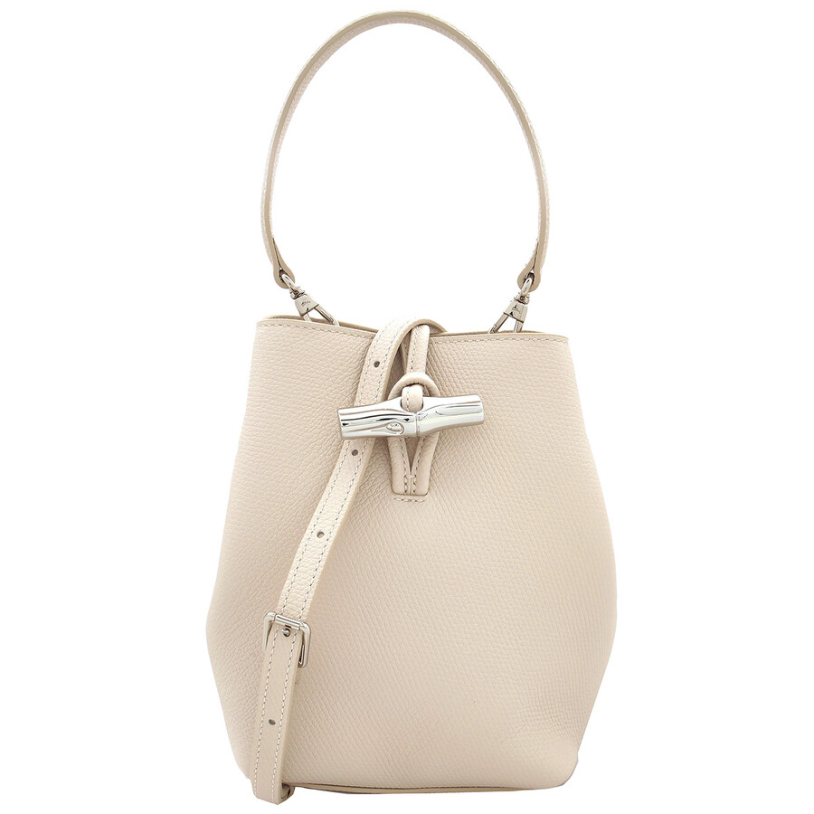 Longchamp Le Roseau Leather Bucket Bag