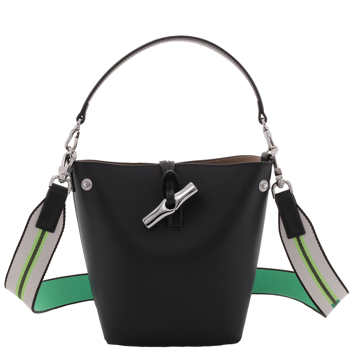 Longchamp Le Roseau Xs Bucket Bag Black 10229HCN001 3597922478644