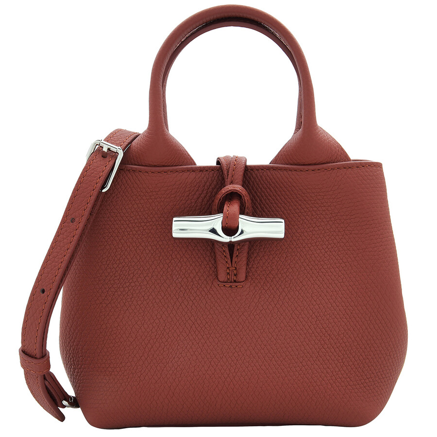 LONGCHAMP☆25SS Le Roseau XS 2WAY トートバッグ BROWN Le Roseau XS Handbag Clay - Leather | Longchamp US