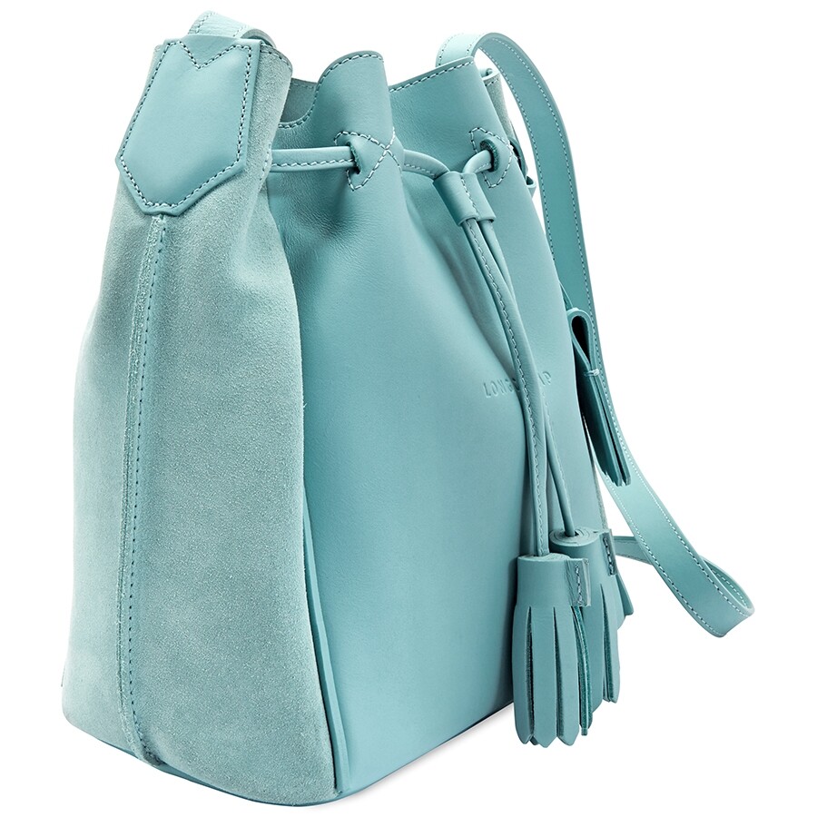 Longchamp Light Blue Cross Body Bucket Bag Longchamp Handbags