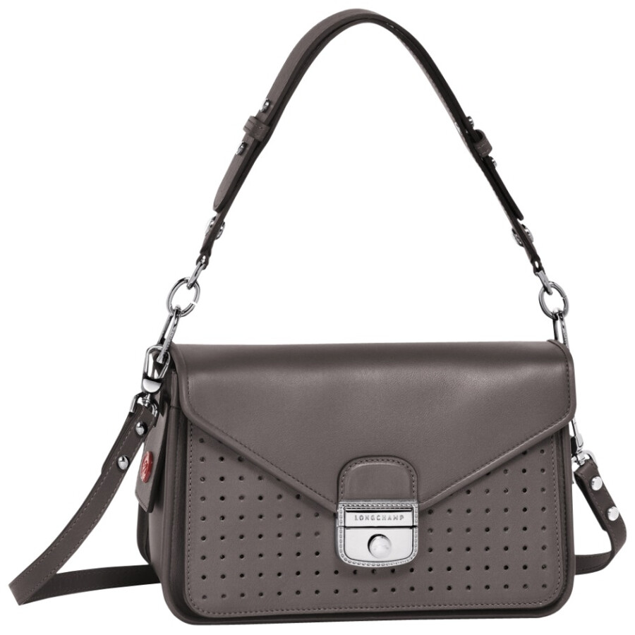 Longchamp Ladies Mademoiselle Grey Hobo Bag L1323883112 3597921352587