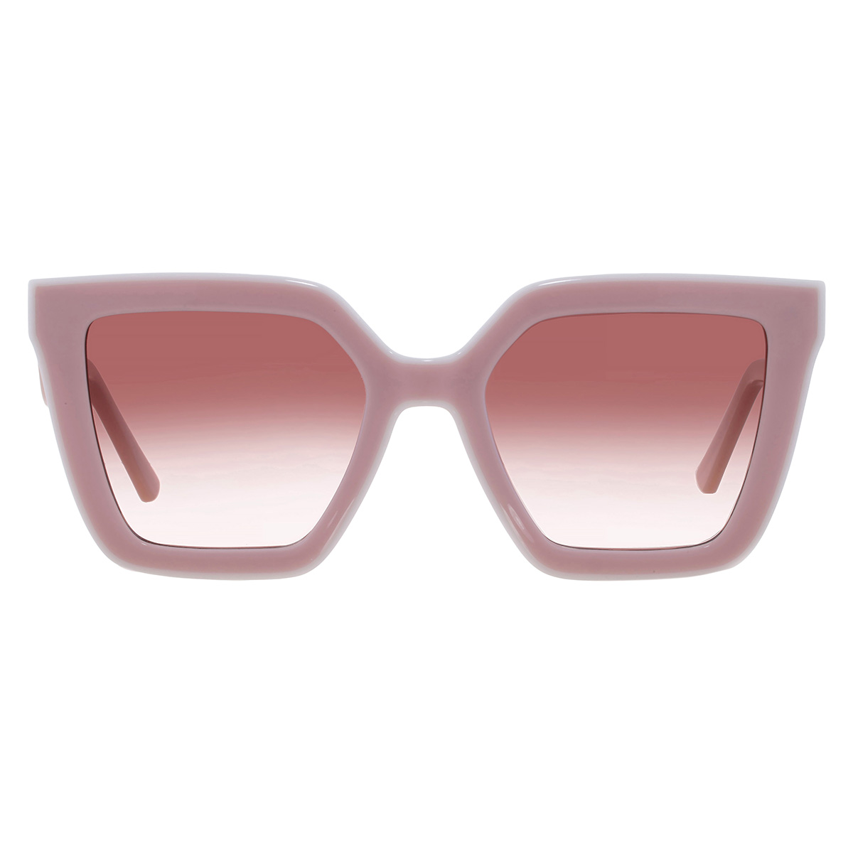 Longchamp Pink Gradient Irregular Ladies Sunglasses LO792S 610 53