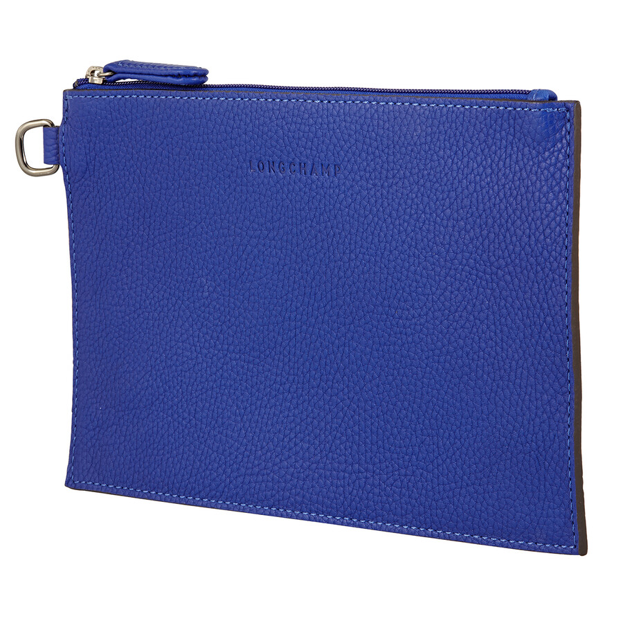 Longchamp Roseau Essential Leather Pouch Cobalt Blue L2098968P24