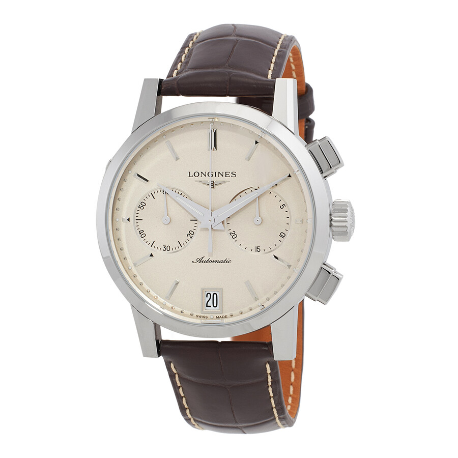 ペペジュン Longines 1832 Chronograph Automatic Beige Dial Men's Watch