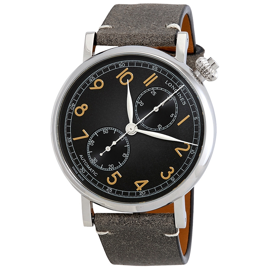 Longines Aviation Type A-7 USA Limited Edition Black Grained Dial Automatic Men's Watch L28234532