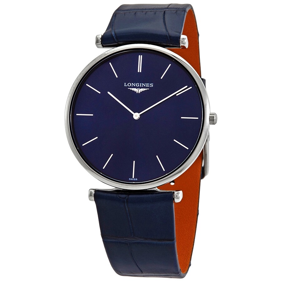 Longines Blue Sunray Dial Blue Leather Men's Watch L4.766.4.95.2