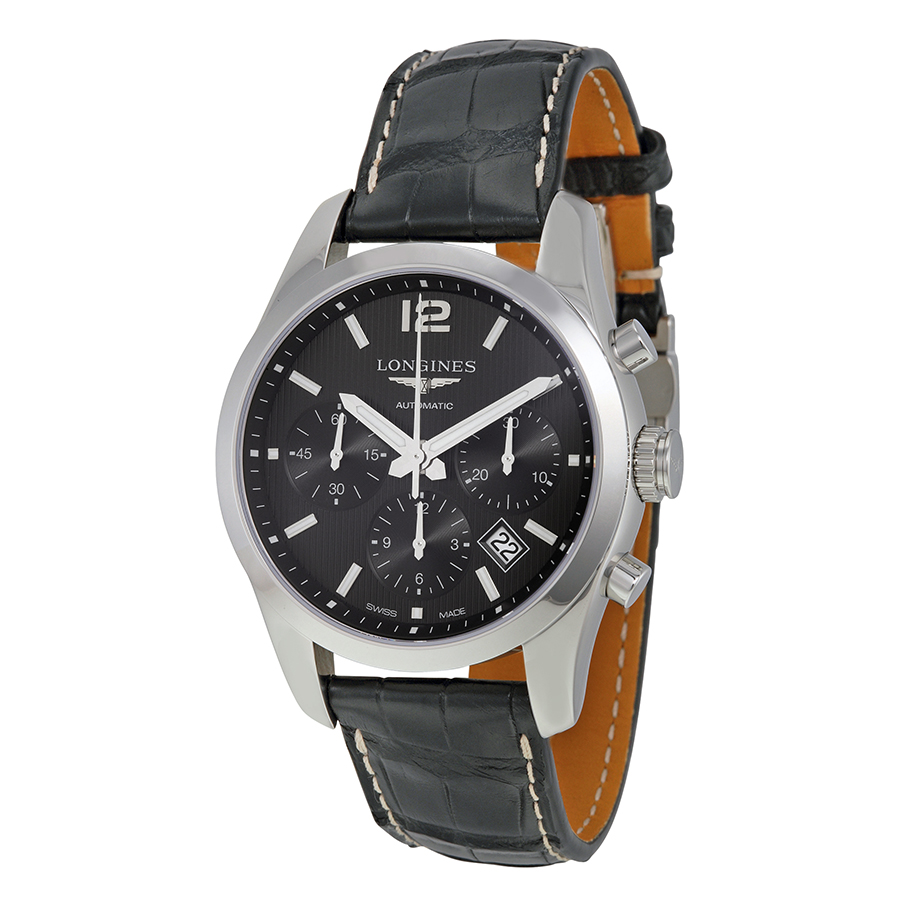 Longines Conquest Automatic Chronograph Black Dial Watch L27864563