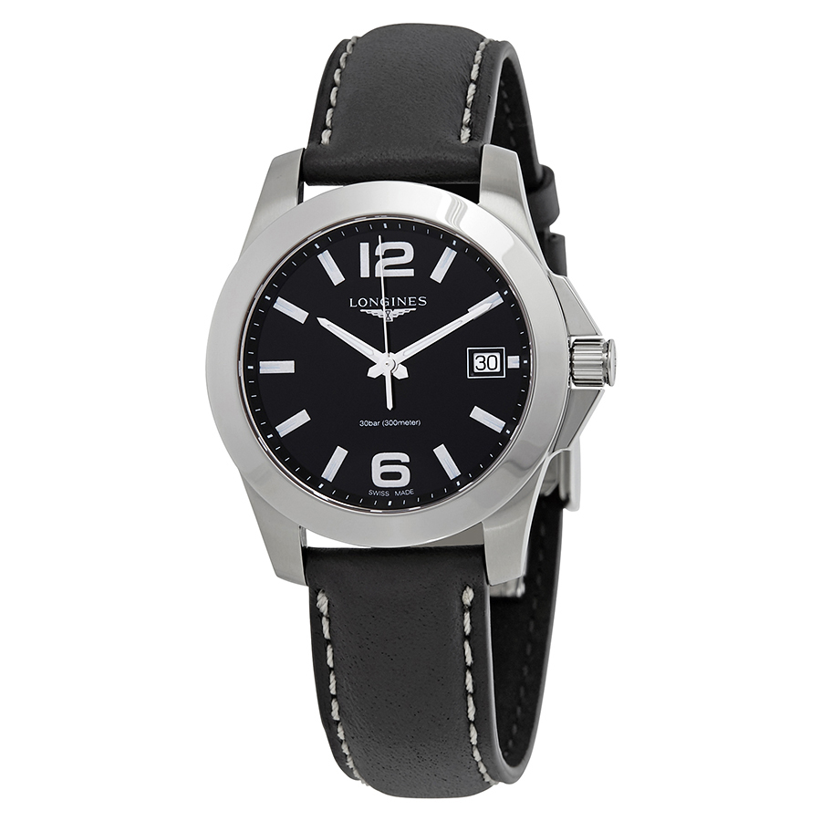 Longines Conquest Black Dial Ladies Watch L33774583