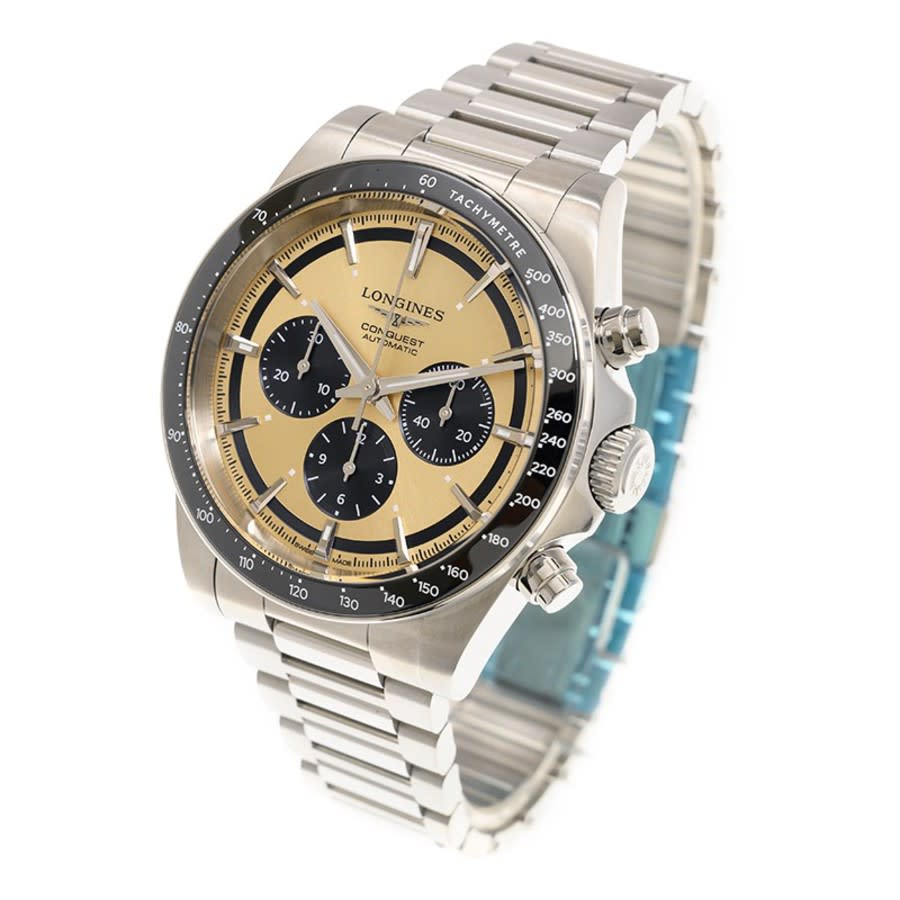 Longines Conquest Chronograph Automatic Champage Dial Men's Watch L3.835.4.32.6