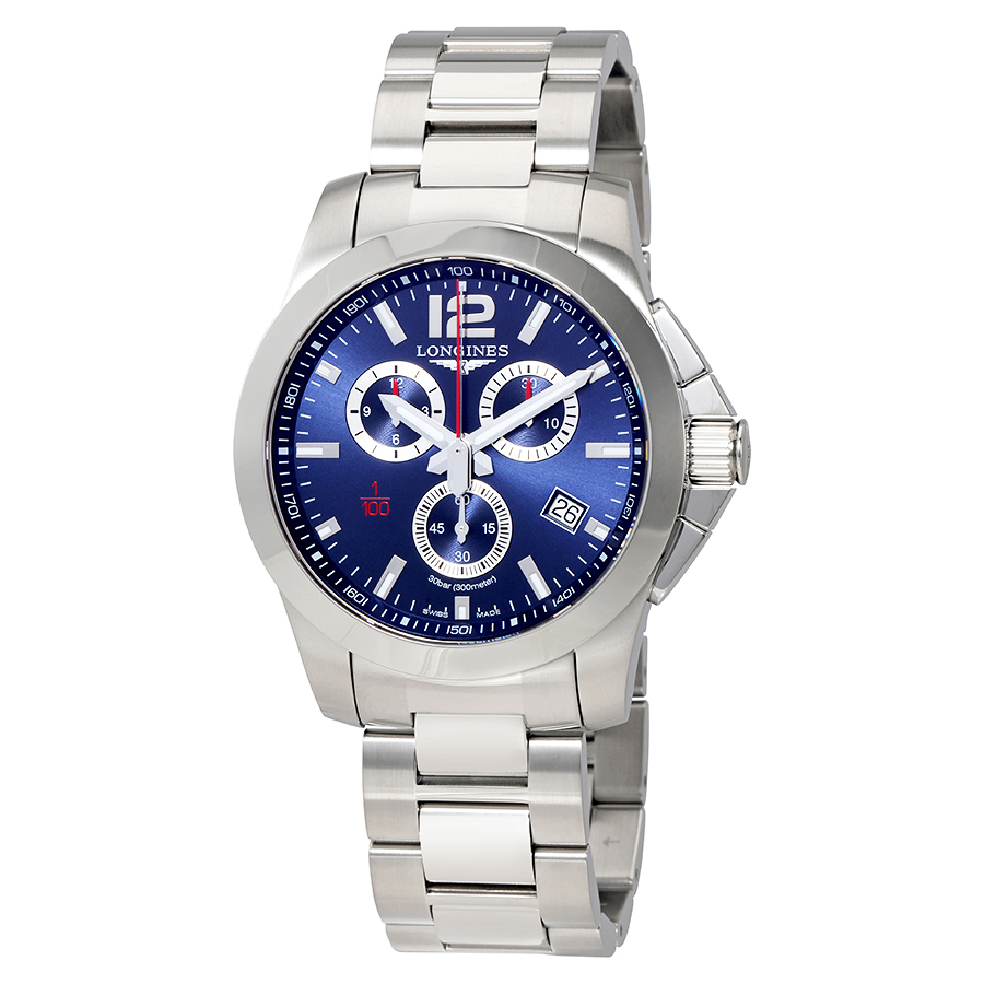 Longines Conquest Chronograph Blue Dial Men's Watch L38004966