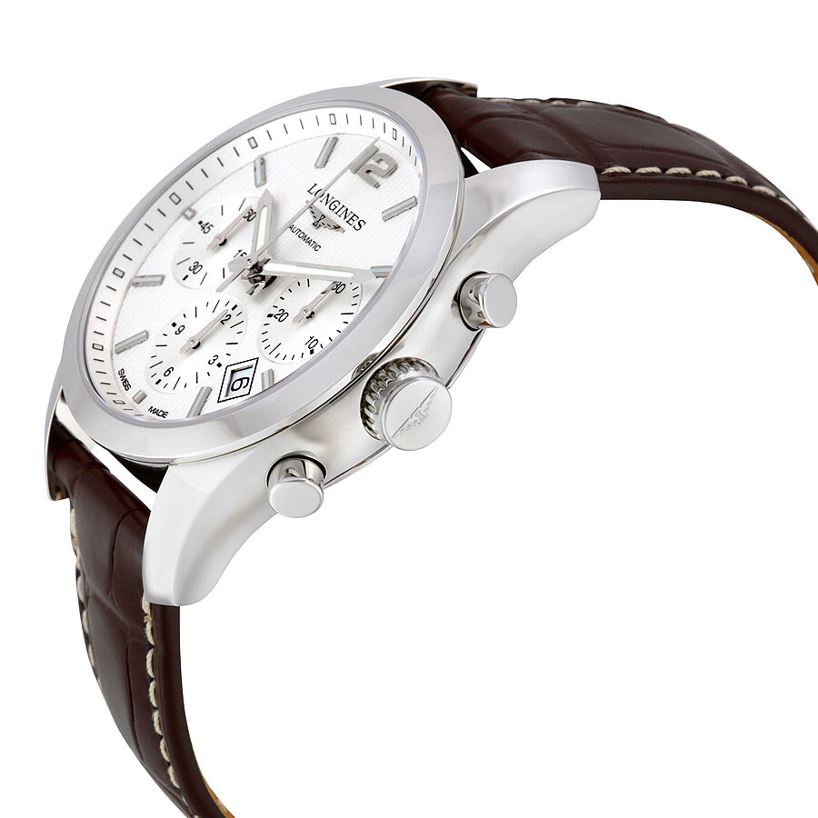 longines conquest automatic white dial