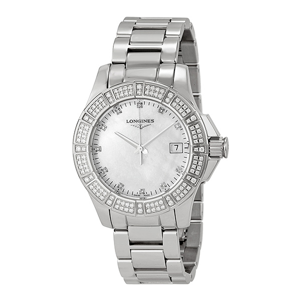 Longines Conquest Mother of Pearl Dial Stainless Steel Ladies Watch L32800876