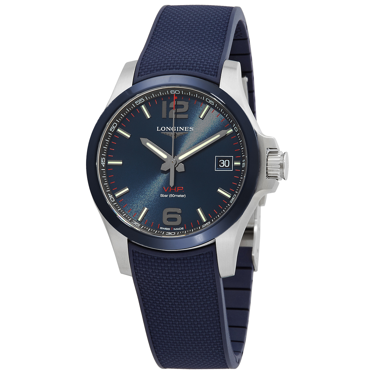 Longines Conquest Perpetual Quartz Blue Dial Men's Watch L3.719.4.96.9