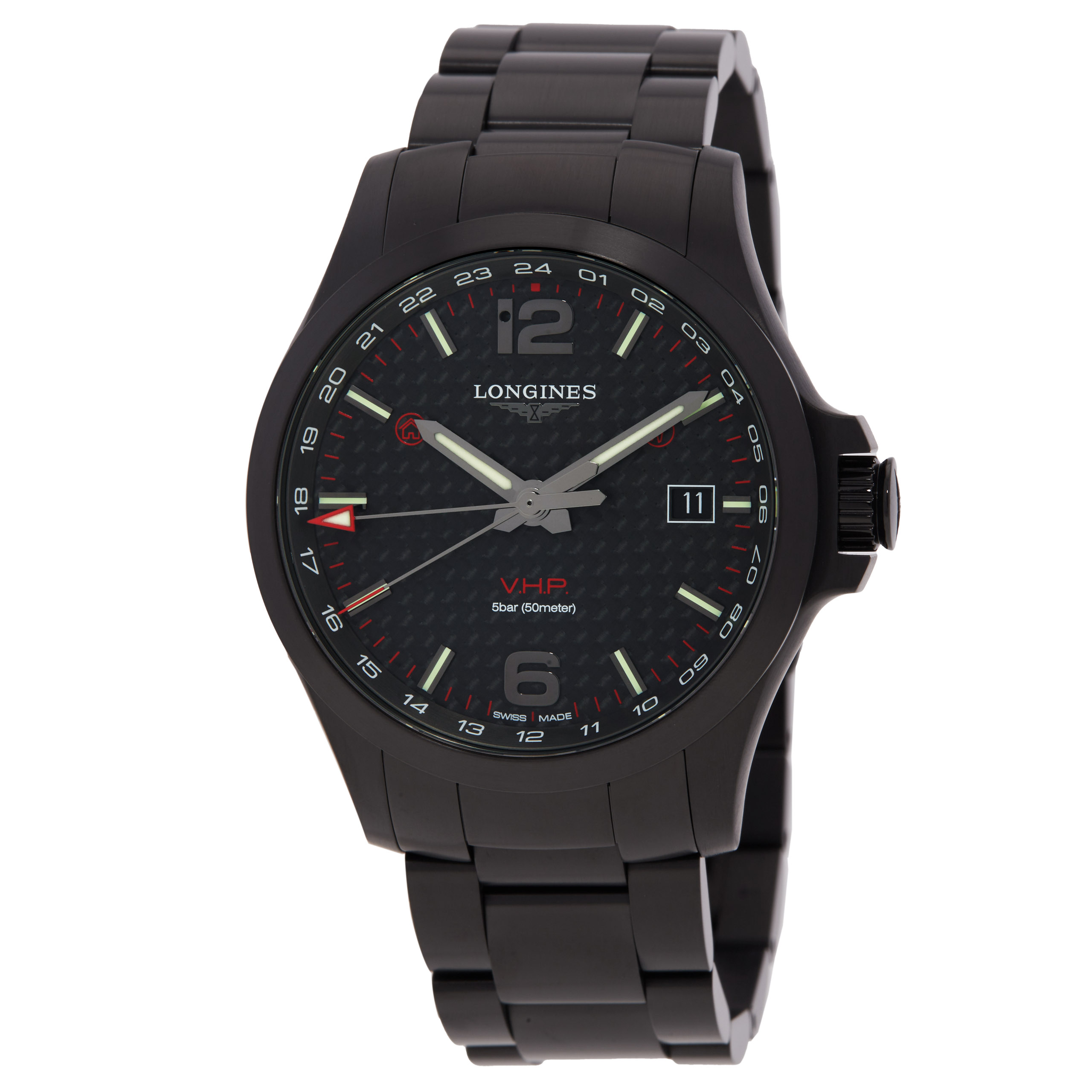 Longines Conquest Quartz Black Dial Men's Watch L3.728.2.66.6
