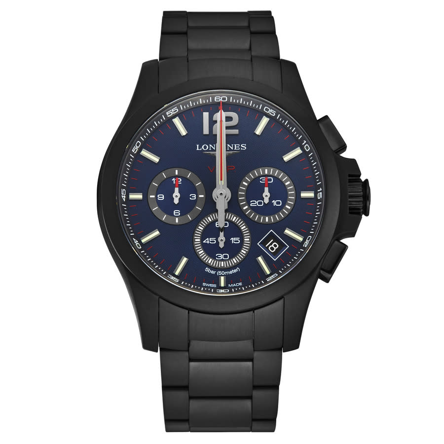 Longines Conquest V.H.P. Chronograph Blue Dial Men's Watch