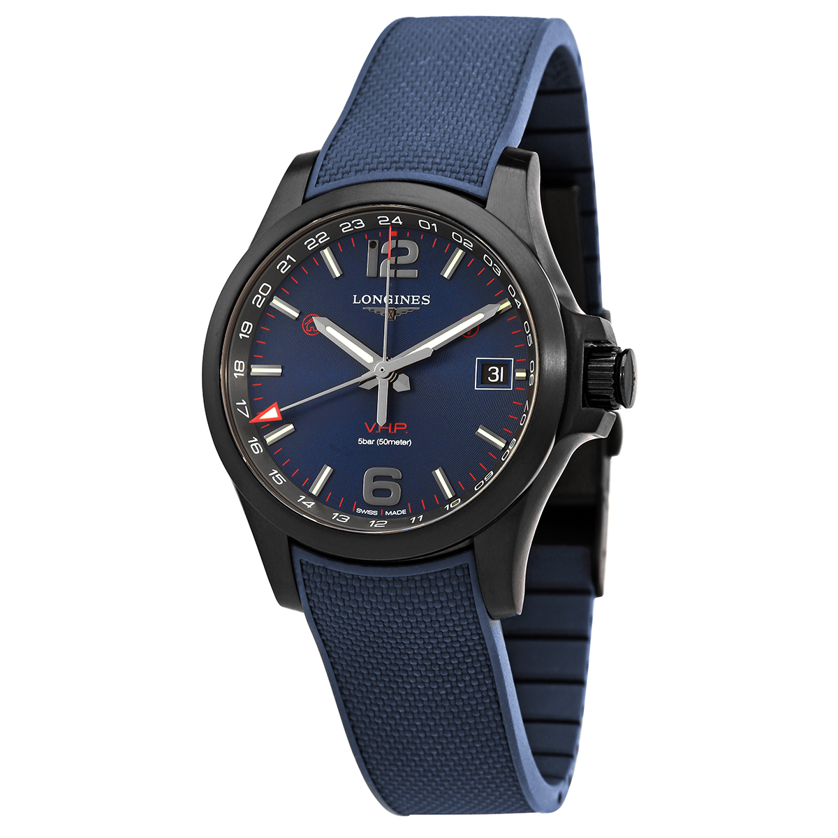 Longines Conquest V.H.P. Quartz Blue Dial Men's Watch L3.718.2.96.9