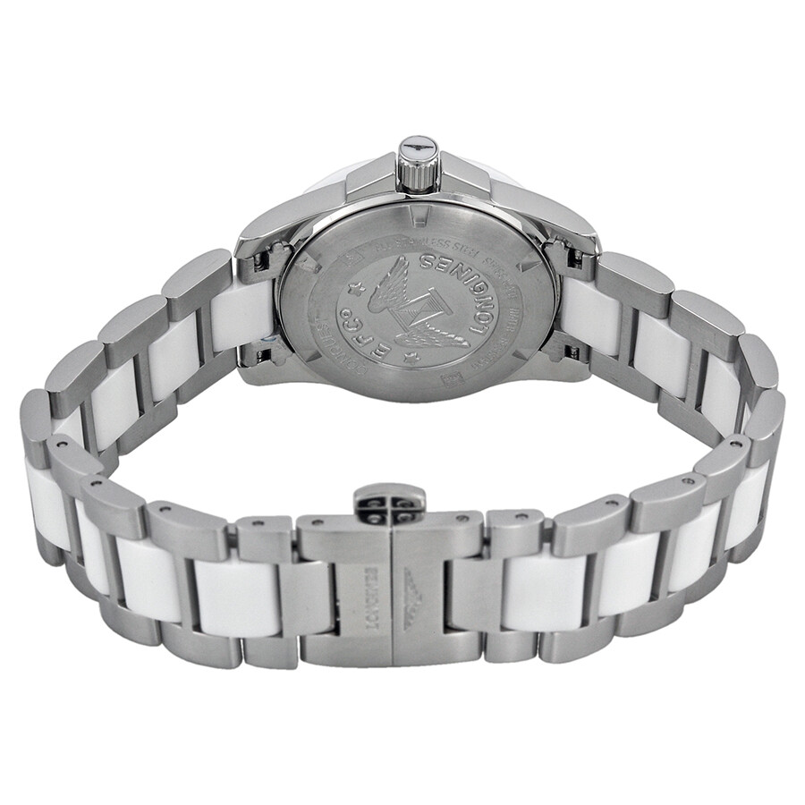 longines conquest automatic white dial
